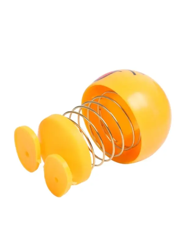 Игрушка на панель автомобиля &laquo;Смайл на пружинке подмигивающий&raquo; желтый