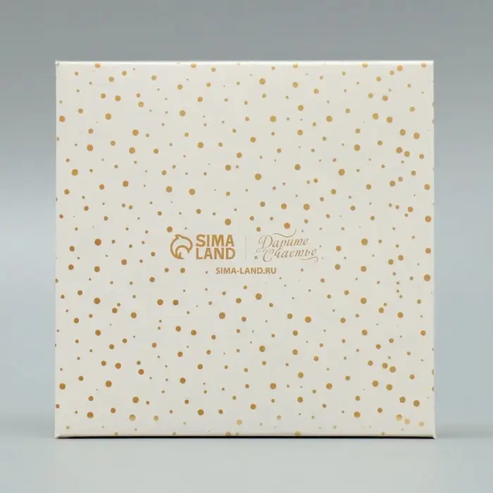 Коробка для кондитерских изделий с PVC крышкой &laquo;I love winter&raquo;, 13 х 13 х 3 см