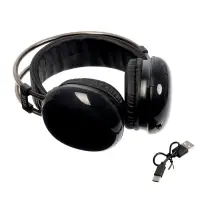 Наушники беспроводные, полноразмерные, Mybit W-33, RGB подсветка, Bluetooth 5.3, 800 мАч, Type-C, RGB подсветка, чёрные