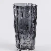 Ваза для цветов &laquo;Фонс&raquo;, 24&times;14.5 см, стекло, чёрная