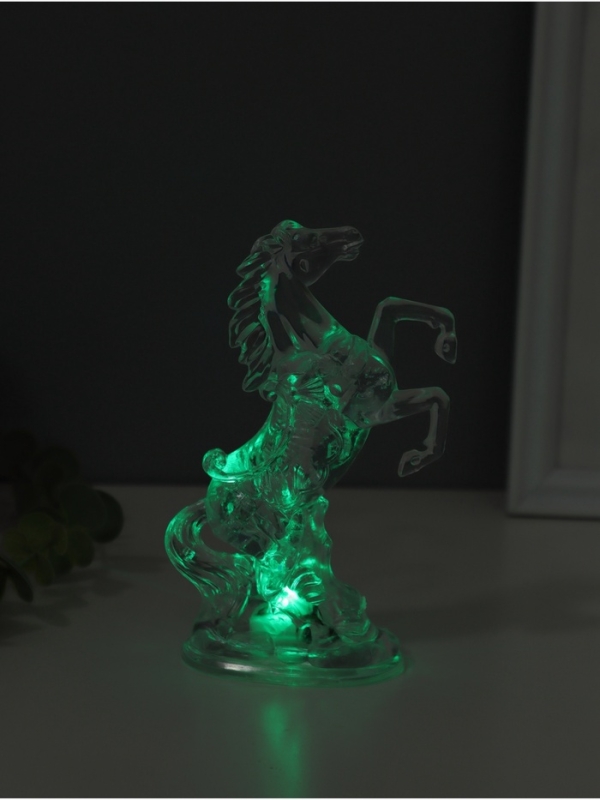 Ночник свеча Ночник свеча "Конь" LED RGB 3xAG13 5х8х15см
