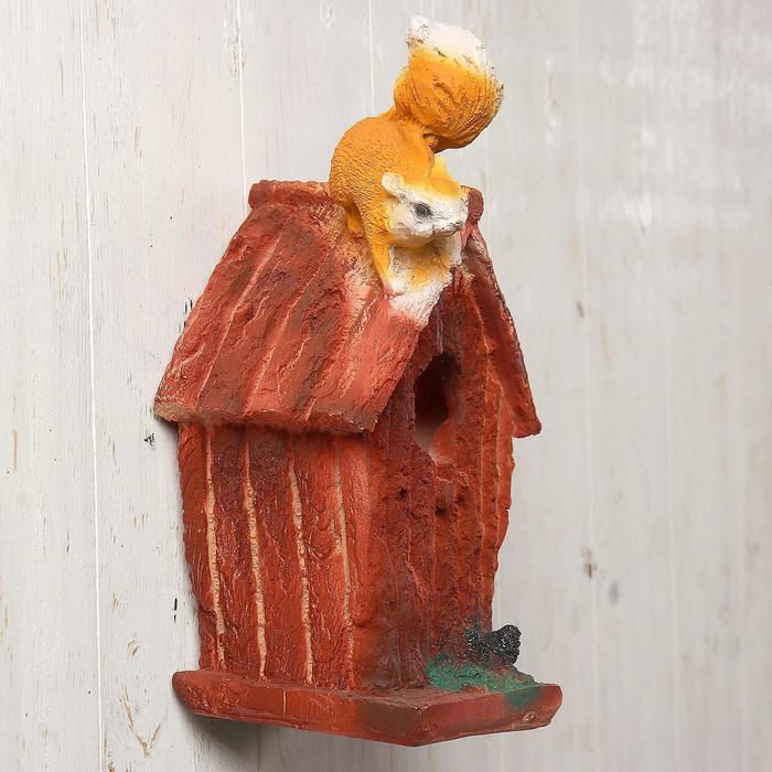 Подвесной декор Подвесной декор "Скворечник с белкой" 28х17см