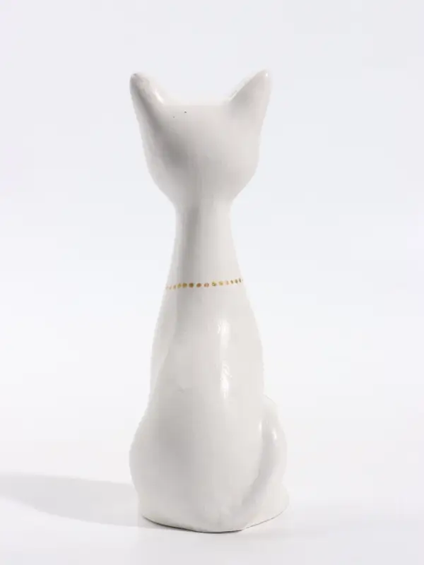 Фигурка декоративная &laquo;Кошка-Нефертити&raquo;, 6.5&times;18 см, белая