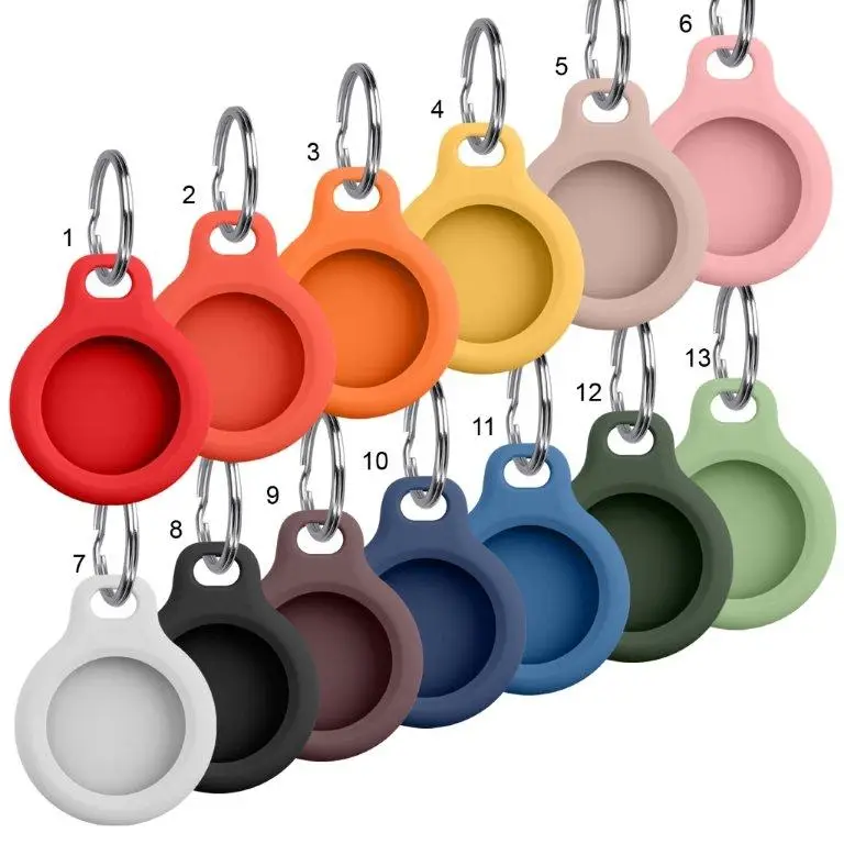 Чехол Airtag силиконовый однотонные в ассортименте