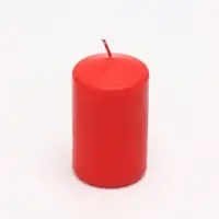Свеча столбик 6&times;7.5, 10, 12.5 см, набор 3 шт., красный