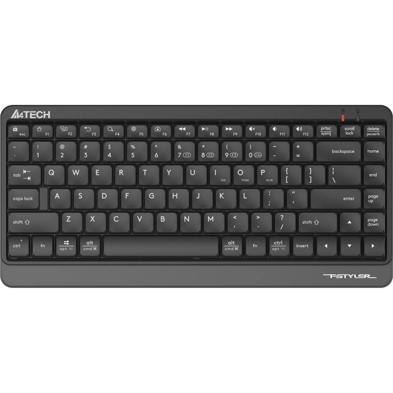 Клавиатура A4Tech Fstyler (FBK11 GREY) черный/серый USB беспроводн/BT/Radio