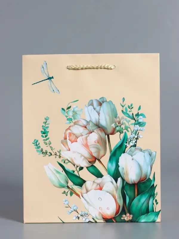 Пакет подарочный ламинированный, "Нежность в моменте" 18 х 22,3 х 10 см