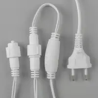 Гирлянда &laquo;Бахрома&raquo; 3&times;0.6 м, IP44, УМС, белая нить, 160 SMD-LED, свечение мульти, 220 В