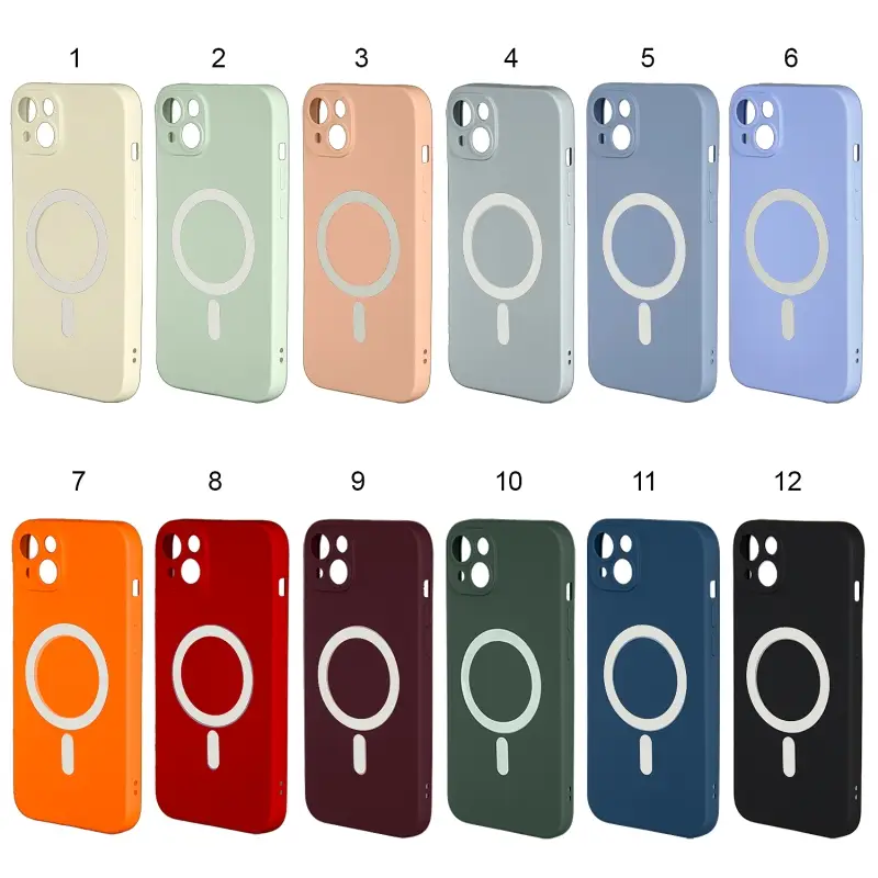 Чехол iPh 14 Plus MagSafe матовый цветной Чехол iPh 14 Plus MagSafe матовый цветной