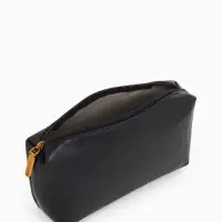 Сумка женская мессенджер TEXTURA на магните, с косметичкой, 28&times;4&times;20 см, чёрная