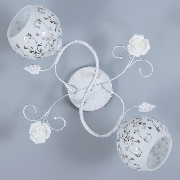 Люстра Люстра "Ладель" 2хЕ27 40Вт белый 50х25х25 см BayerLux