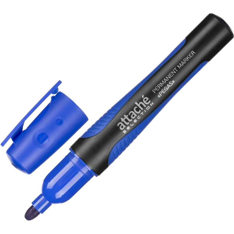 Маркер перманентный Attache Selection Pegas набор 4цв., 2-5мм