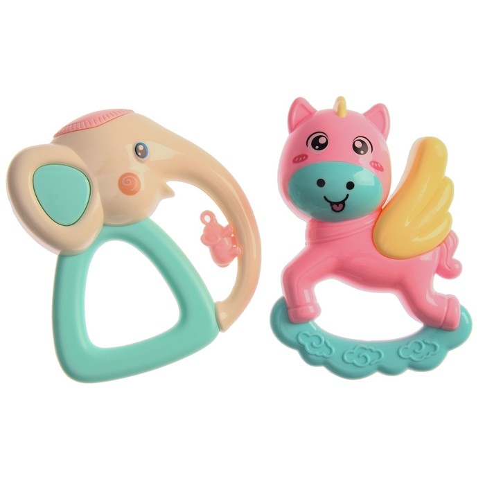 Набор погремушек «Нежность», в сумочке, 6 шт, Крошка Я Набор погремушек «Нежность», в сумочке, 6 шт, Крошка Я