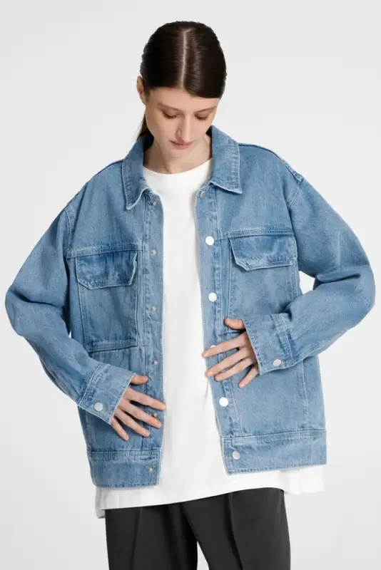 Куртка джинсовая O2, голубая, размер M/L Куртка джинсовая O2, голубая, размер M/L