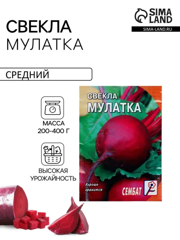 Семена Свекла &laquo;Мулатка&raquo;, 2 г