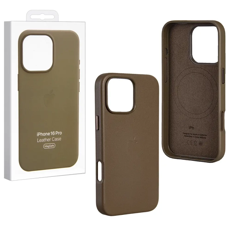 Чехол iPh 16 Pro Leather Case 100% ORG