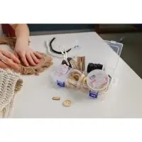 Органайзер для хранения мелочей, с подвесом, передвижные перегородки, 8 секций, 20&times;13.5&times;4.5 см, прозрачный