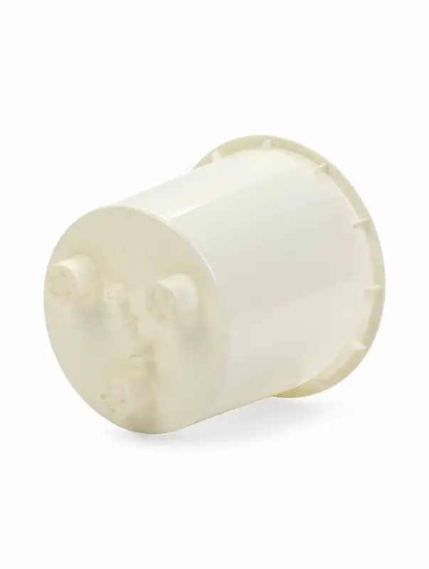 Кашпо со вставкой 2,5 л d15,7 см h15,6см  Кашпо со вставкой 2,5 л d15,7 см h15,6см "Genius" пластик белый