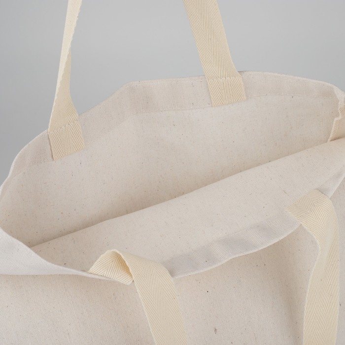 Сумка-шопер Bazar без молнии, без подкладки, цвет бежевый Сумка-шопер Bazar без молнии, без подкладки, цвет бежевый