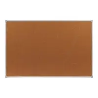 Доска пробковая, Calligrata, 60&times;90 см, в ПВХ рамке белого цвета, серые уголки