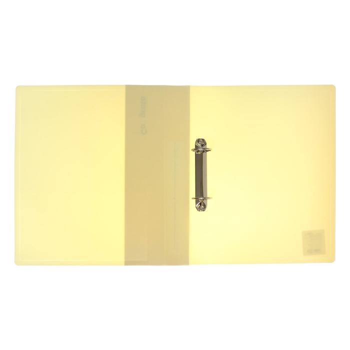 Папка на 2 кольцах А4, Calligrata, 40 мм, 700 мкм, карман на торце, желтая ваниль Папка на 2 кольцах А4, Calligrata, 40 мм, 700 мкм, карман на торце, желтая ваниль