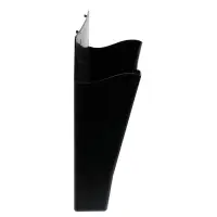 Лоток для бумаг Стамм, А4, настенный, пластиковый, 1 отделение, чёрный, 26&times;10&times;34 см