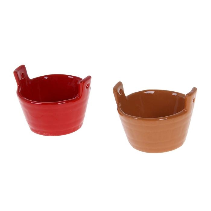 Солонка  Солонка "Ушат" 0,05л / 6х5см, стандарт микс