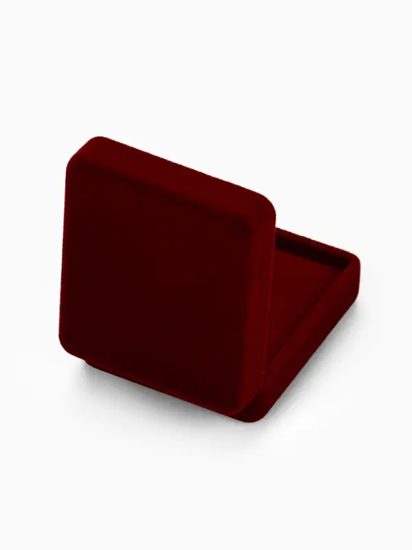 Футляр бархатный под серьги, кулон &laquo;Традиции&raquo;, 4.5&times;5&times;2 см, бордовый