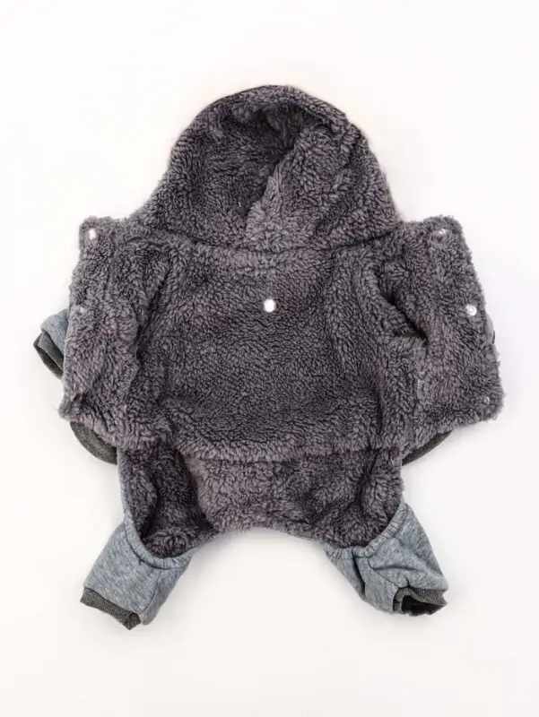 Комбинезон Комбинезон "Лапландия", с подкладом, размер L (ДС 35, ОГ 45, ОШ 35 см), серый/бордо