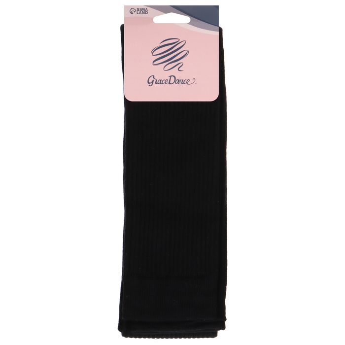 Гетры для гимнастики и танцев Grace Dance №3, длина 80 см, цвет чёрный Гетры для гимнастики и танцев Grace Dance №3, длина 80 см, цвет чёрный