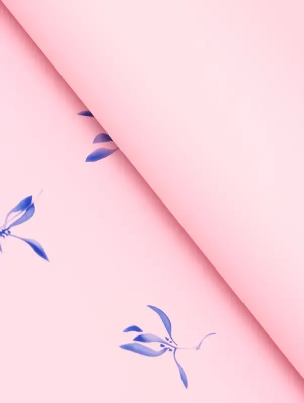 Пленка для цветов, &laquo;Эскиз&raquo;, розовый с голубым, 57&times;57 см