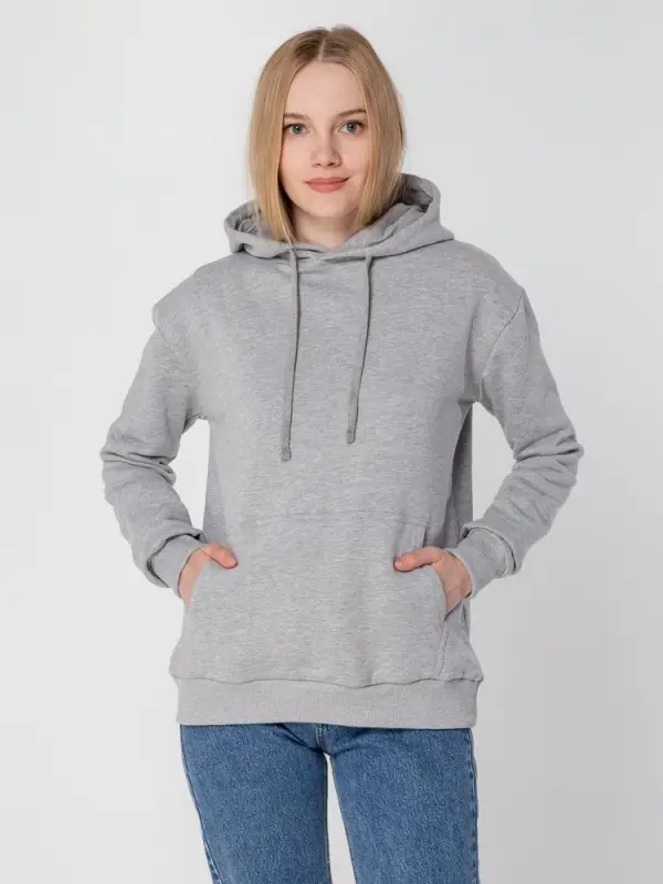 Толстовка с капюшоном Unit Kirenga Heavy серый меланж, размер XS Толстовка с капюшоном Unit Kirenga Heavy серый меланж, размер XS