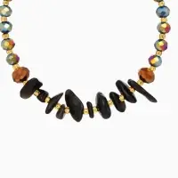 Браслет, длина 16 см, цв. разноцветный, перламутр