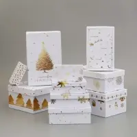 Набор подарочных новогодних коробок 10 в 1 &laquo;Новогодняя пора&raquo;, 30&times;19&times;11.5 - 12&times;6.5&times;4 см
