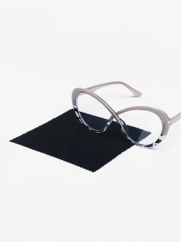 Салфетка для очков «Нежность», в индивидуальной упаковке, чёрная