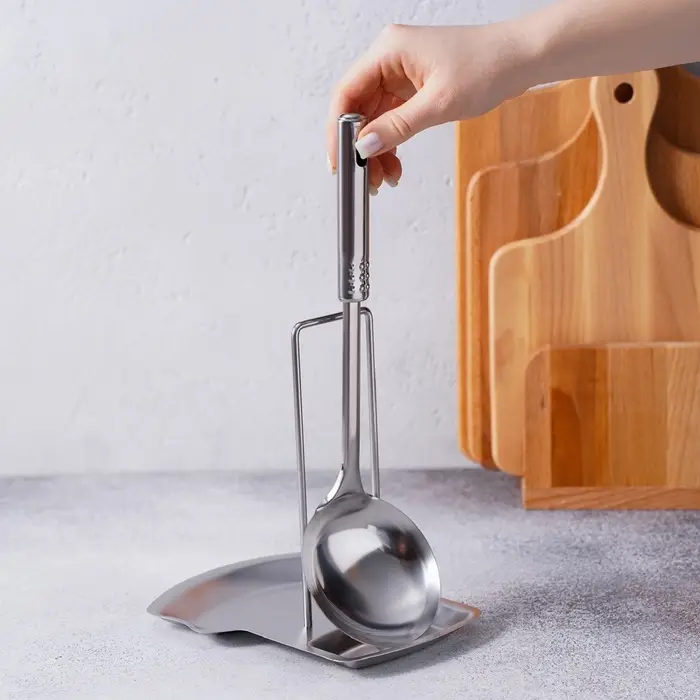 Подставка для крышки и ложки, 19.5&times;16 см, нержавеющая сталь