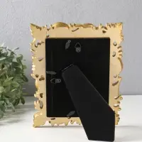 Фоторамка полистоун 10х15 см "Морские ракушки" золото 18,1х2,5х23,2 см