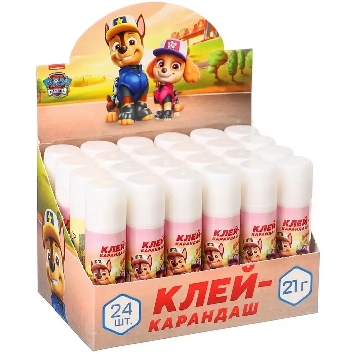 Клей-карандаш PVP 21 г, «Щенячий патруль» Клей-карандаш PVP 21 г, «Щенячий патруль»