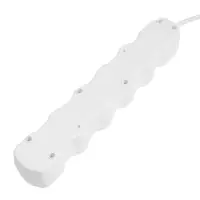 Удлинитель сетевой Luazon Lighting ECO, 5 розеток, 5 м, 10 А, 2200 Вт, заземление, белый