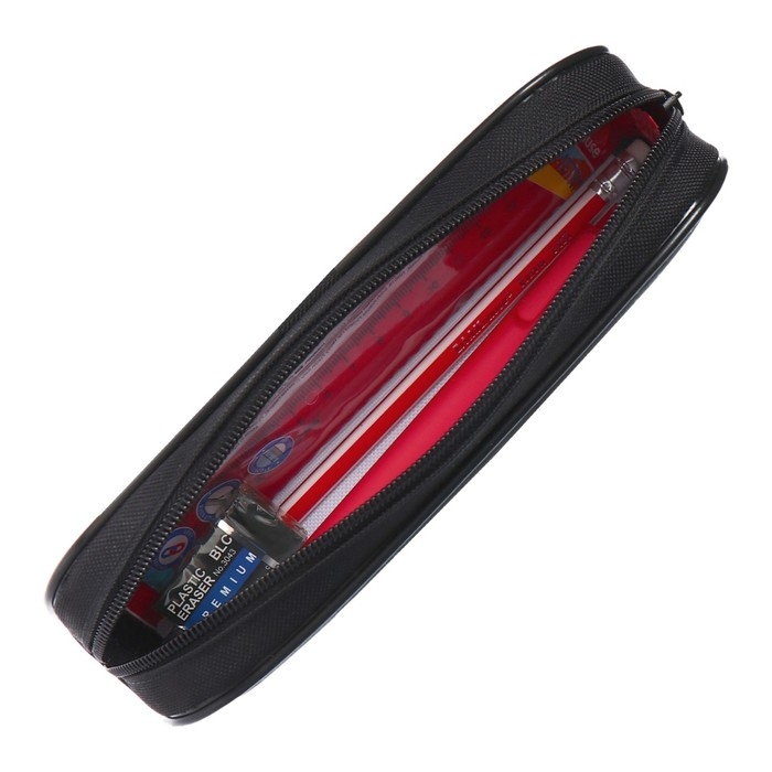 Пенал мягкий 1 отделение, 210 x 80 x 40 мм, Calligrata, с наполнением 4 предмета, Пенал мягкий 1 отделение, 210 x 80 x 40 мм, Calligrata, с наполнением 4 предмета, "Play", для мальчиков