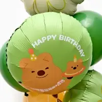 Воздушные шары "Капибара с ромашкой" фольга, латекс, набор 12 штук