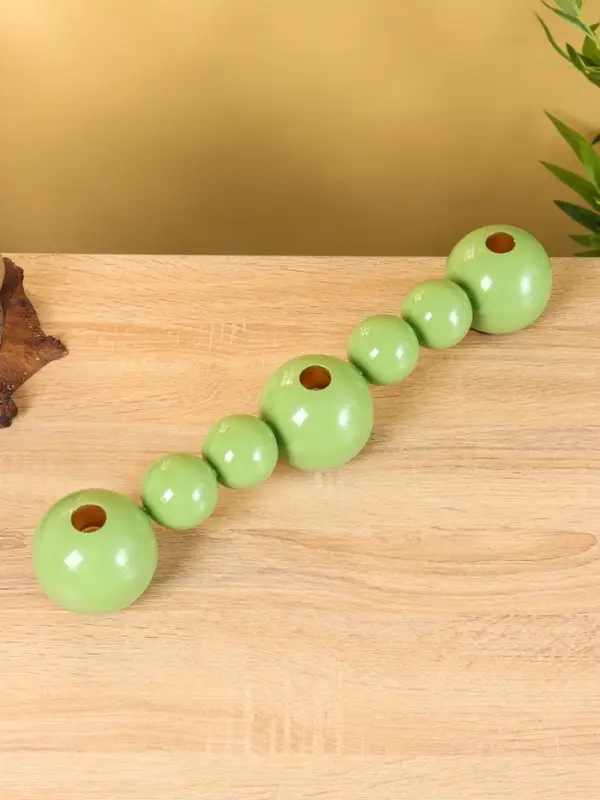 Подсвечник на 3 свечи «Бусы», с 7 сферами, 44×8×8 см, кипарис Подсвечник на 3 свечи «Бусы», с 7 сферами, 44×8×8 см, кипарис