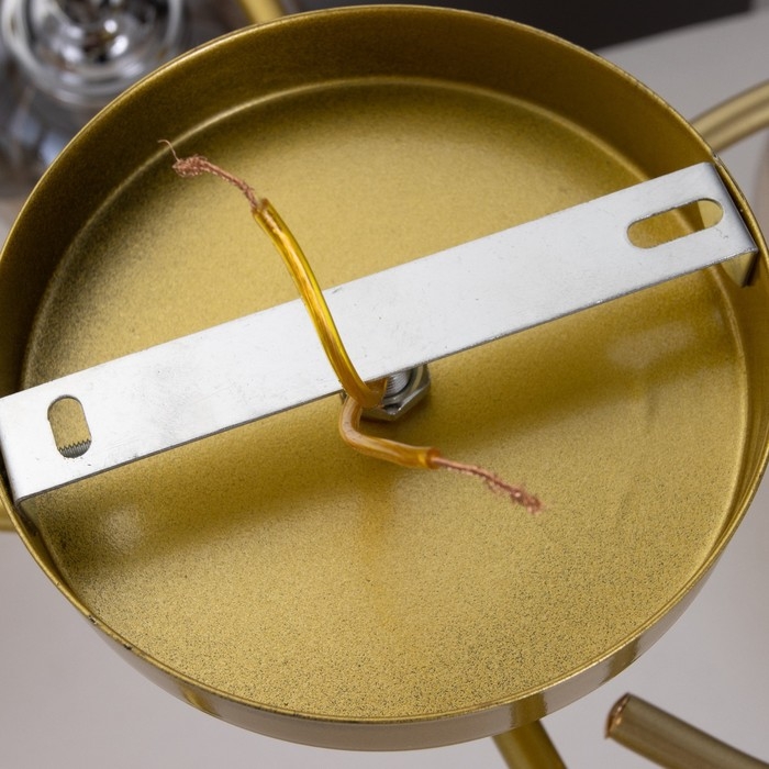 Люстра "Нова" 6x60Вт E27 шампань 68х68х26 см BayerLux