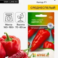Семена Перец, &laquo;Каптур&raquo;, F1, 5 шт., Seminis, &laquo;Агрос&raquo;
