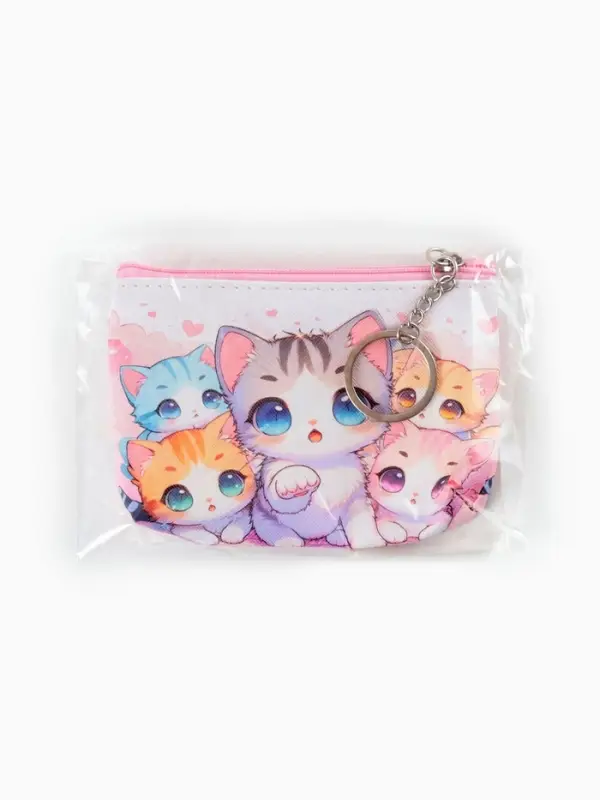 Кошелек дет 13-01-01 Июнь2517, 10,5*2,5*8 см, отд на молнии, микс