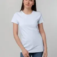 Футболка женская T-bolka Stretch Lady, белая (холодный оттенок), размер S