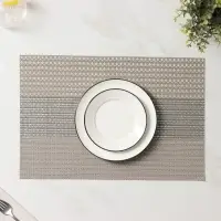 Салфетки сервировочные на стол Доляна &laquo;Сияние&raquo;, 4 шт., 45&times;30 см, бежевые