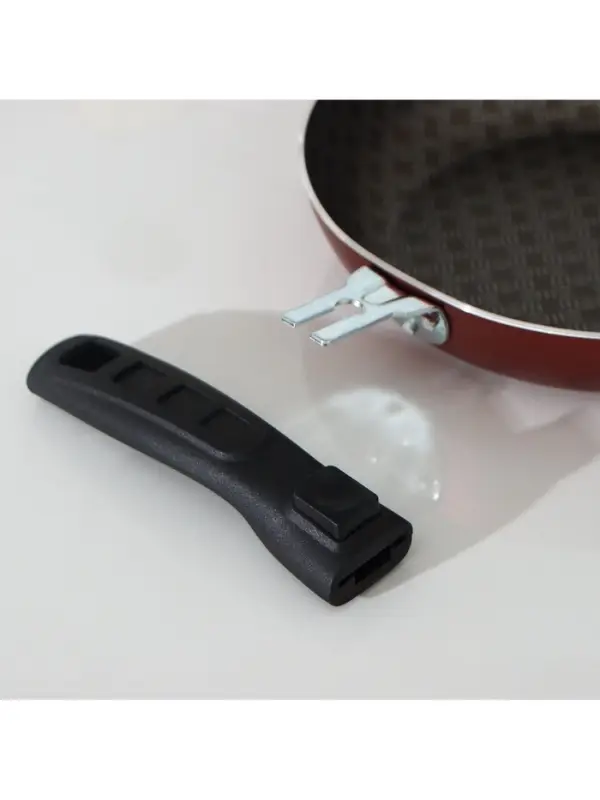 Сковорода &laquo;Хозяюшка&raquo;, d=20 см, съёмная ручка, антипригарное покрытие, алюминий, бордовая