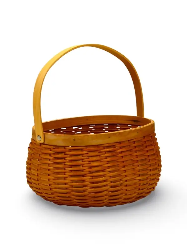 Корзина плетёная для хранения Wif, с ручкой, лоза, коричневая, набор 3 шт.