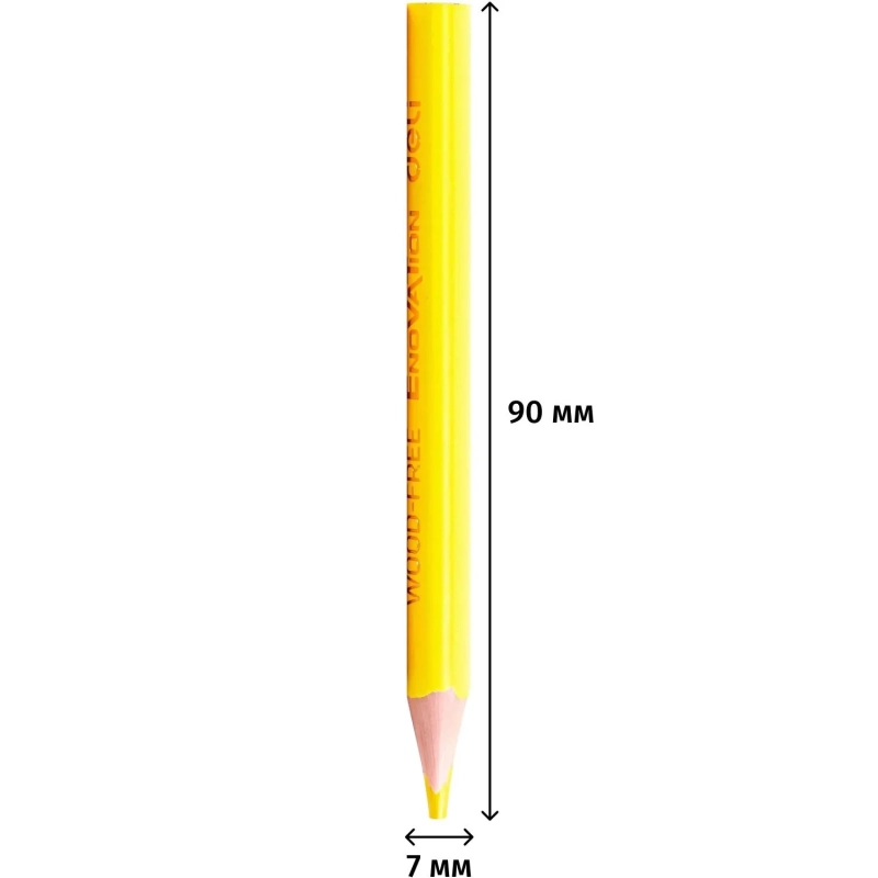 Карандаши цветные 12цв 3-гран Deli Enovation mini, пластик, EC114-12